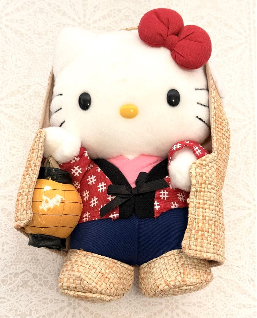 激レア！2002年 冬季限定 雪やこんこん キティ ぬいぐるみ レトロ