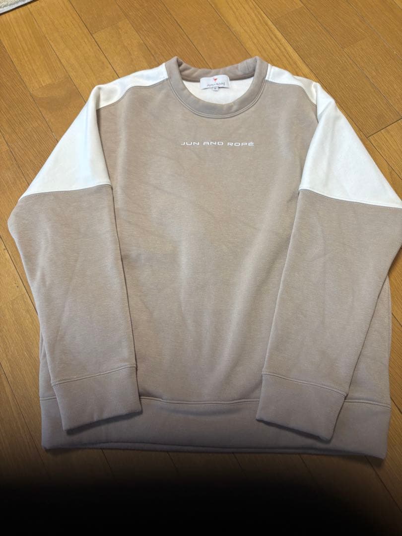 ジュンアンドロペ　レディース セーター・トレーナー ベージュ/ホワイト