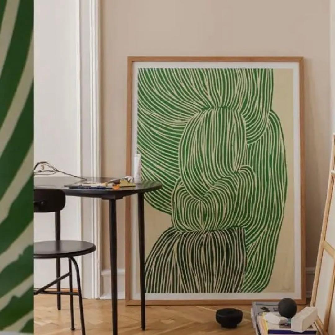 フレーム付】THE POSTER CLUB Green Ocean 50×70