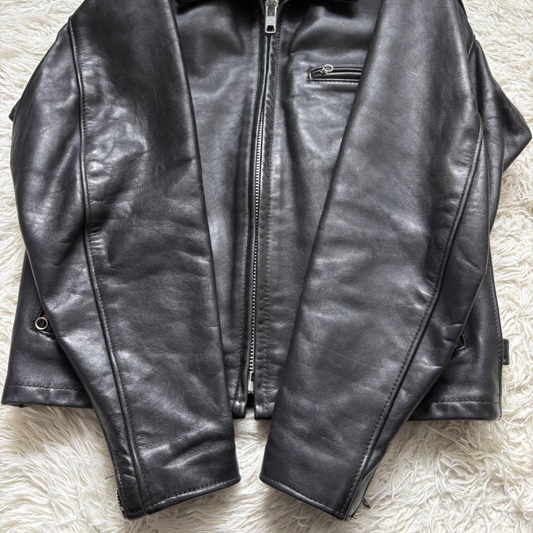 schott 642 レザージャケット シングルライダース USA製 40 黒 - メルカリ