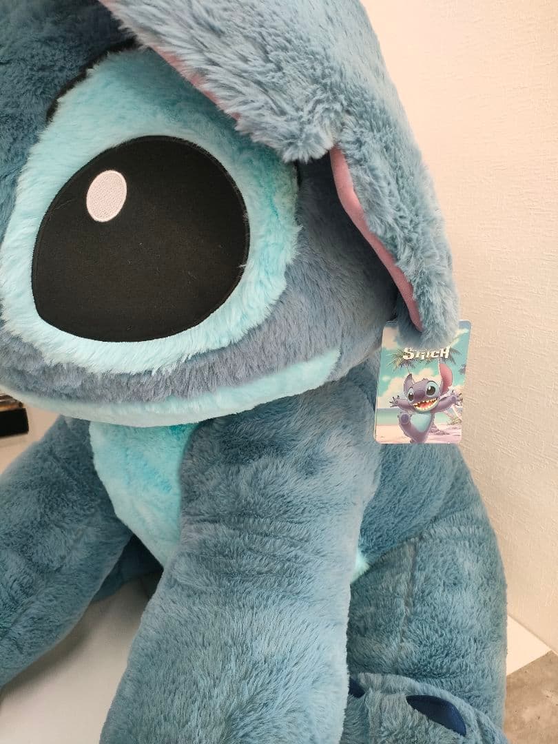 ●8//0107m04　COSTCO コストコ　スティッチ 特大ぬいぐるみ