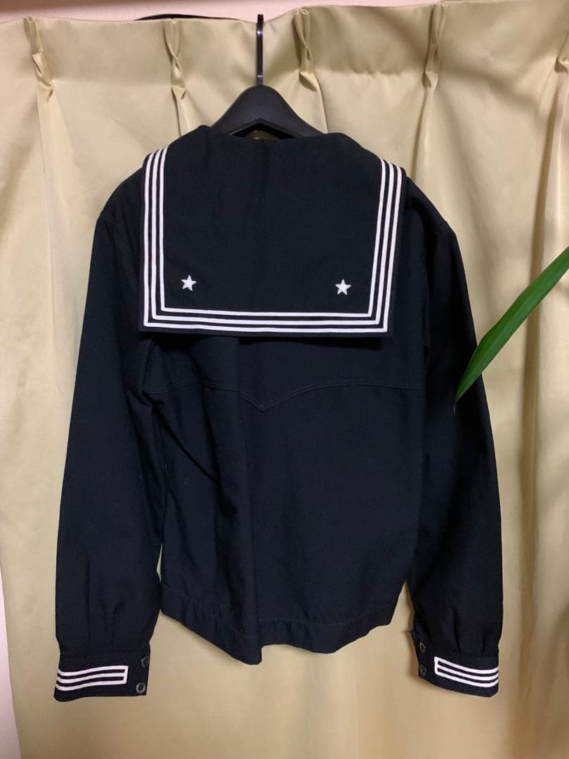 アメリカ海軍 セーラー服上着 黒 長袖 アメリカ海軍 セーラー