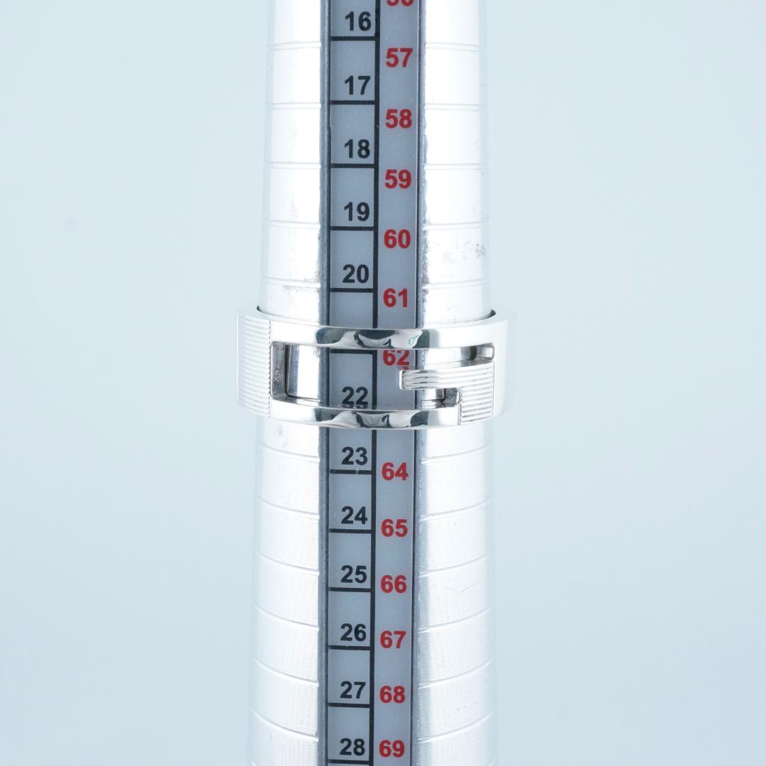 新品仕上 グッチ ブランデッドG カットアウト リング　23号