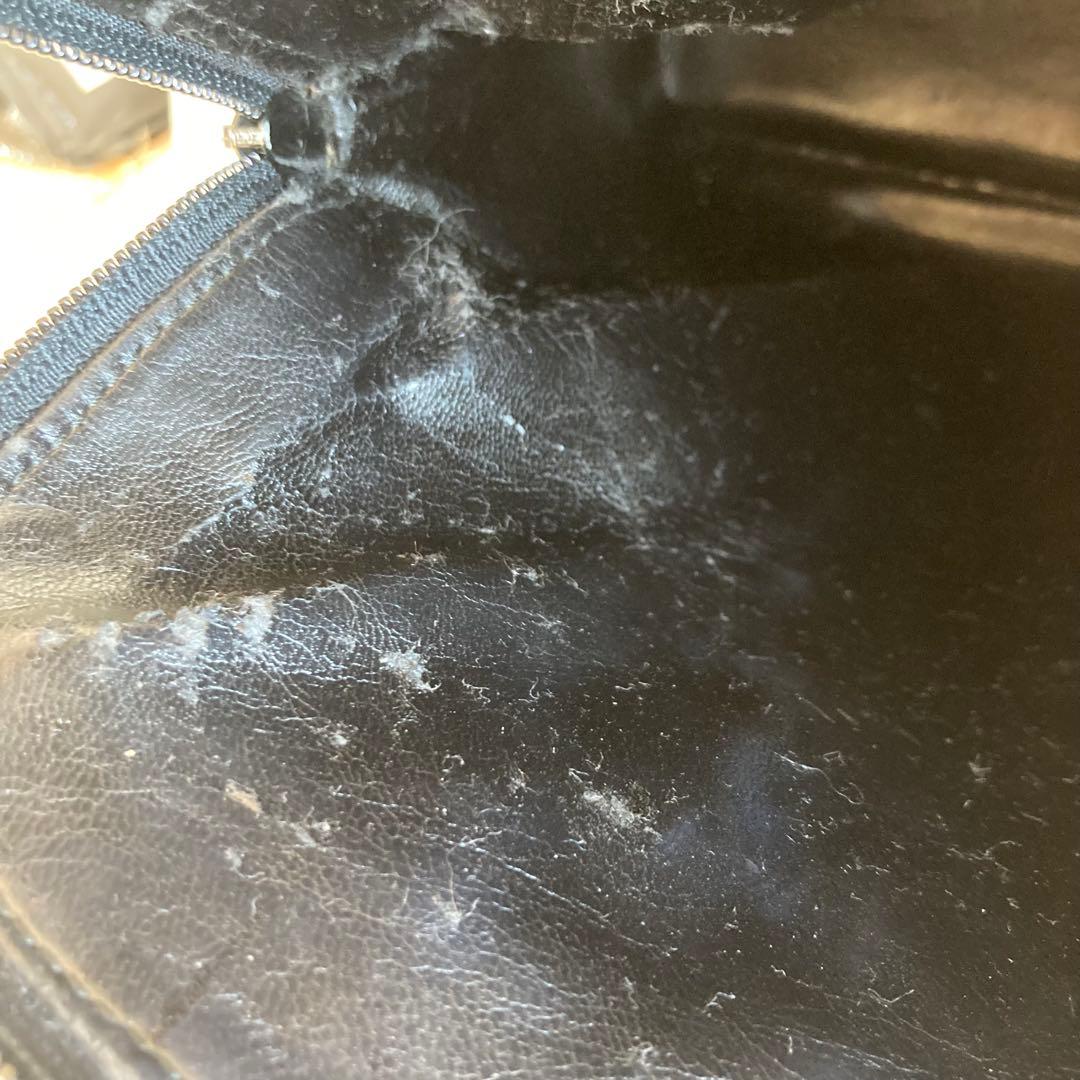 GUCCIバンブーハンドル 黒レザーハンドバッグ