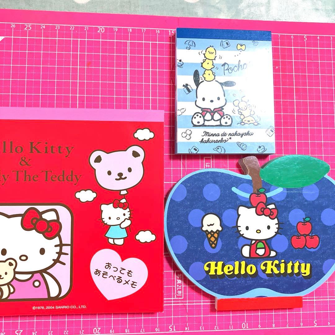 Hello Kittyキティサンリオメモ帳ダイカットメモ紙ものレア☆