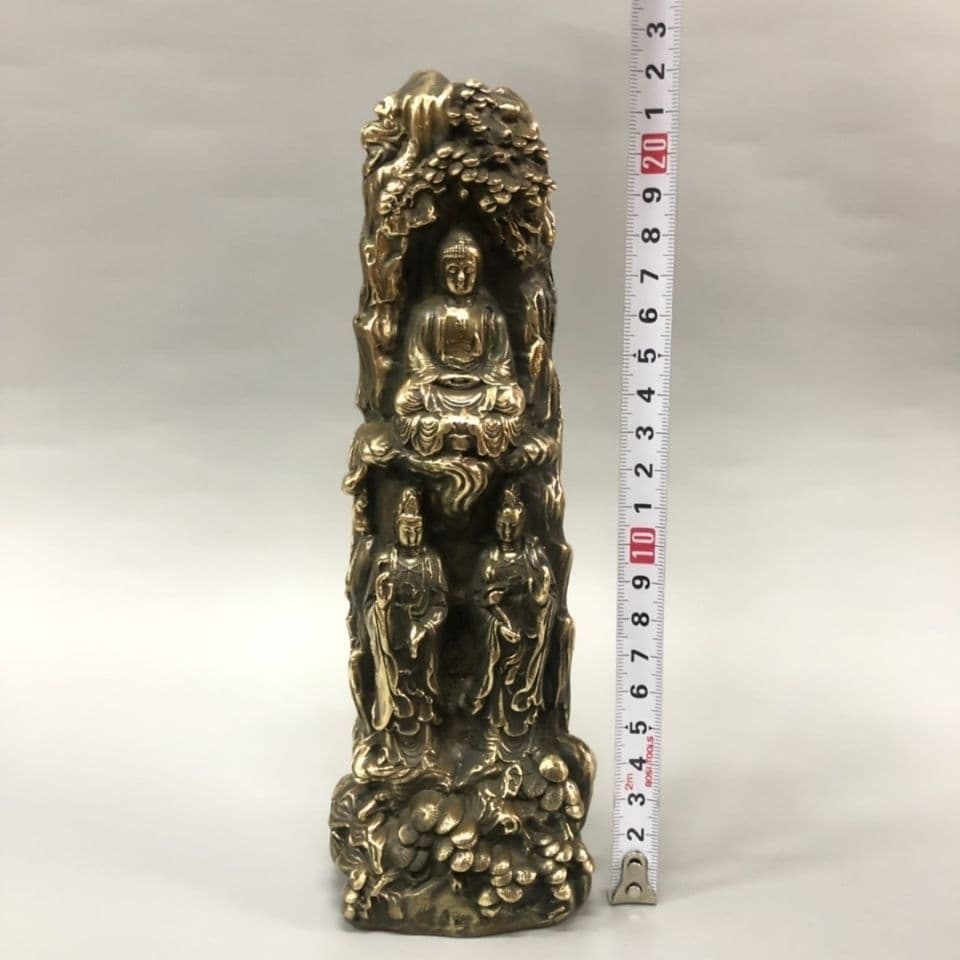 仏教美術 仏像 西方三聖菩薩仏像 仏堂奉納 装飾品 工芸品 置物