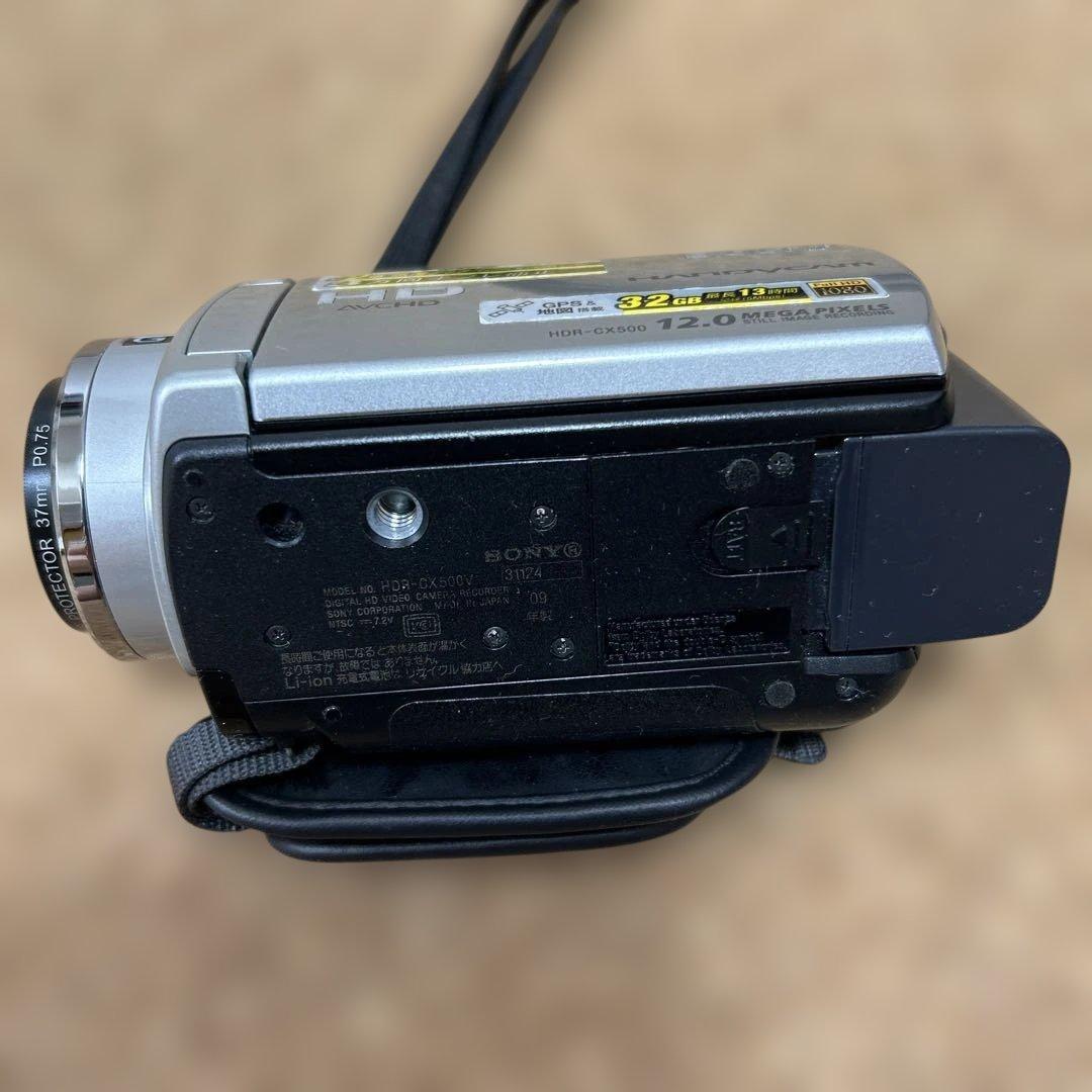 SONY HDR-CX500V ビデオカメラ 本体 説明書 レンズカバー付き
