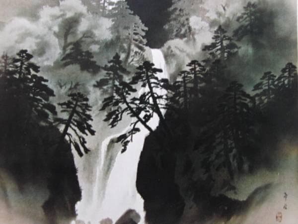 KIBOH KODAMA（児玉希望）、滝、希少な額装用大判画集画
