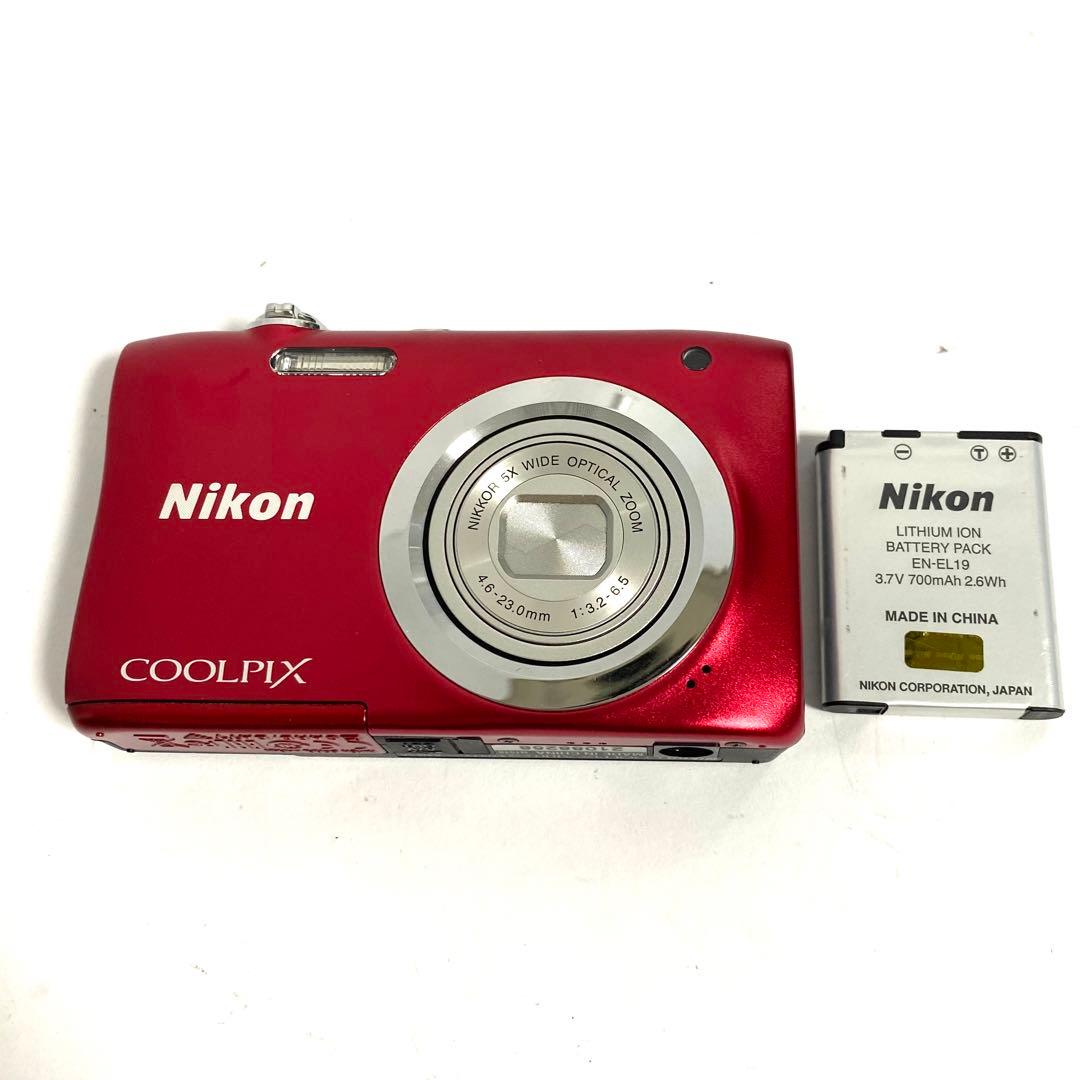 Nikon ニコン COOLPIX A100 レッド デジタルカメラ