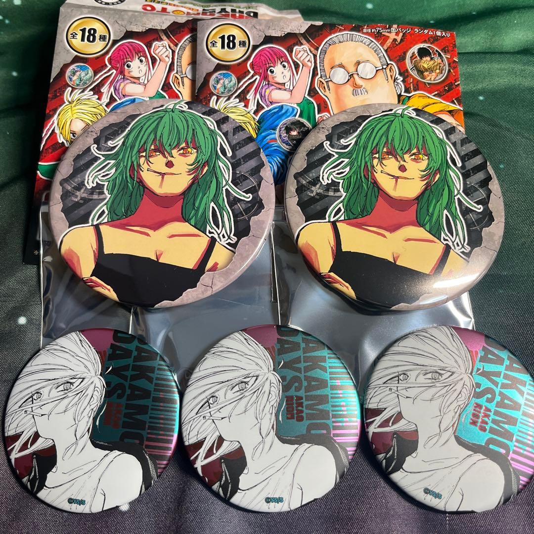 サカモトデイズ 缶バッジ 赤尾リオン セット - メルカリ