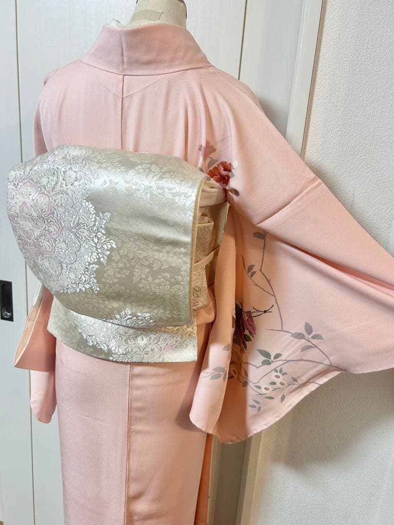 美品 未使用 しつけ糸付 トールサイズ 裄丈長め 訪問着フルセット4点