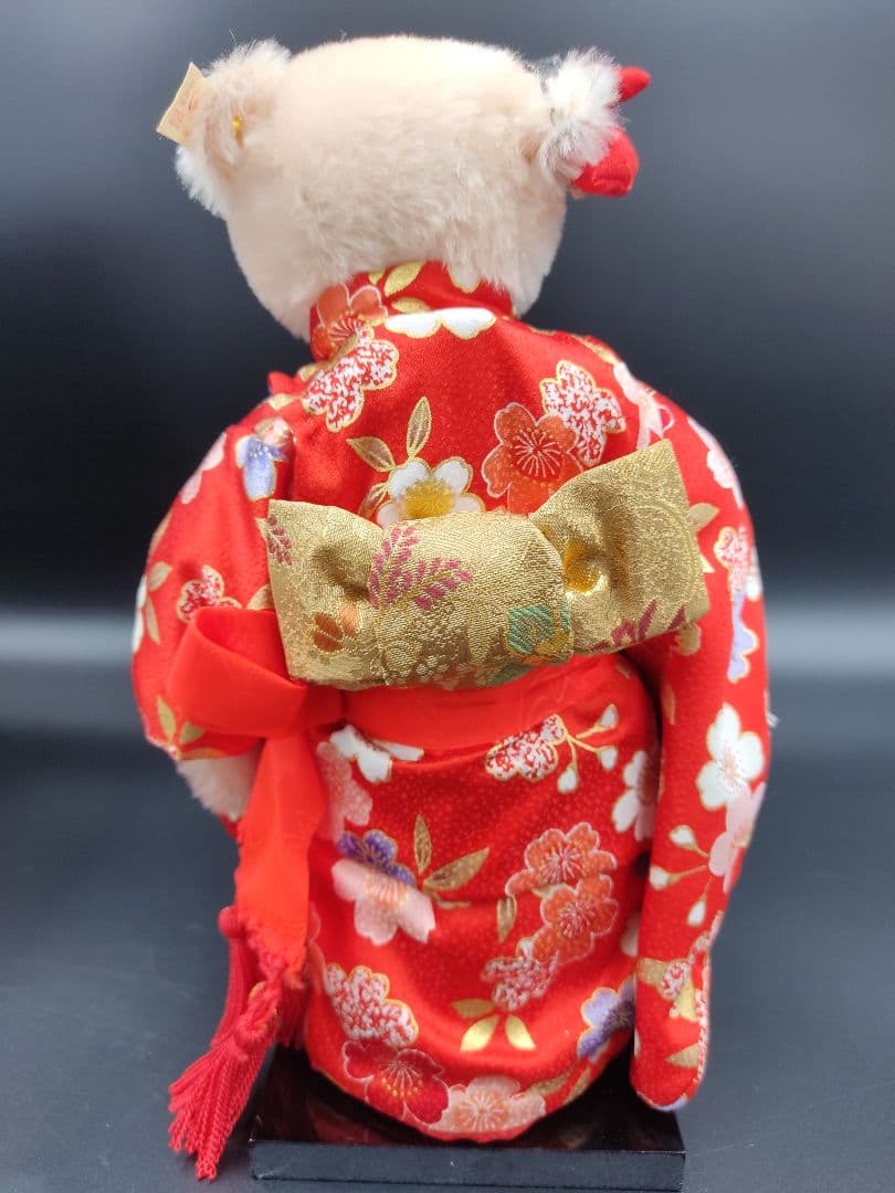 【希少】日本限定2000体　シュタイフ　着物　ぬいぐるみ　初姫　保証書付