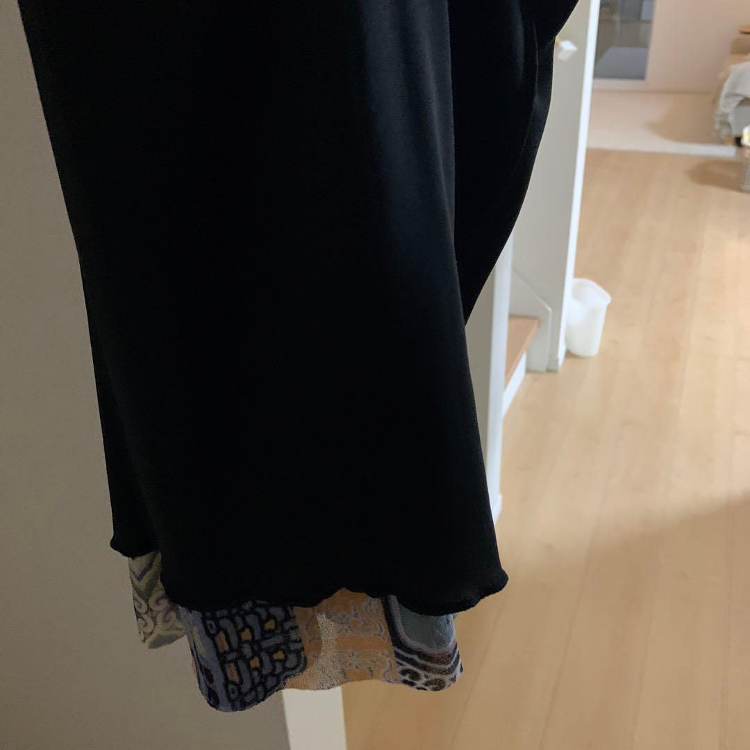 VIVIENNE TAM 短冊 スカート パワーネット 総柄 0 Sサイズ