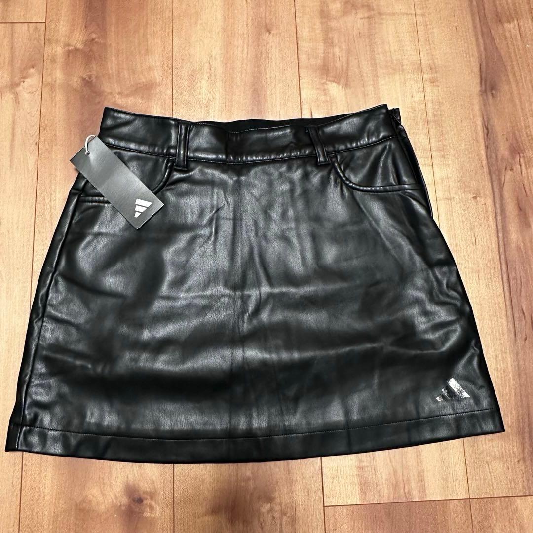 モックネック　ビックシルエット　長袖　ニット　レザースカート　セットアップ　秋冬