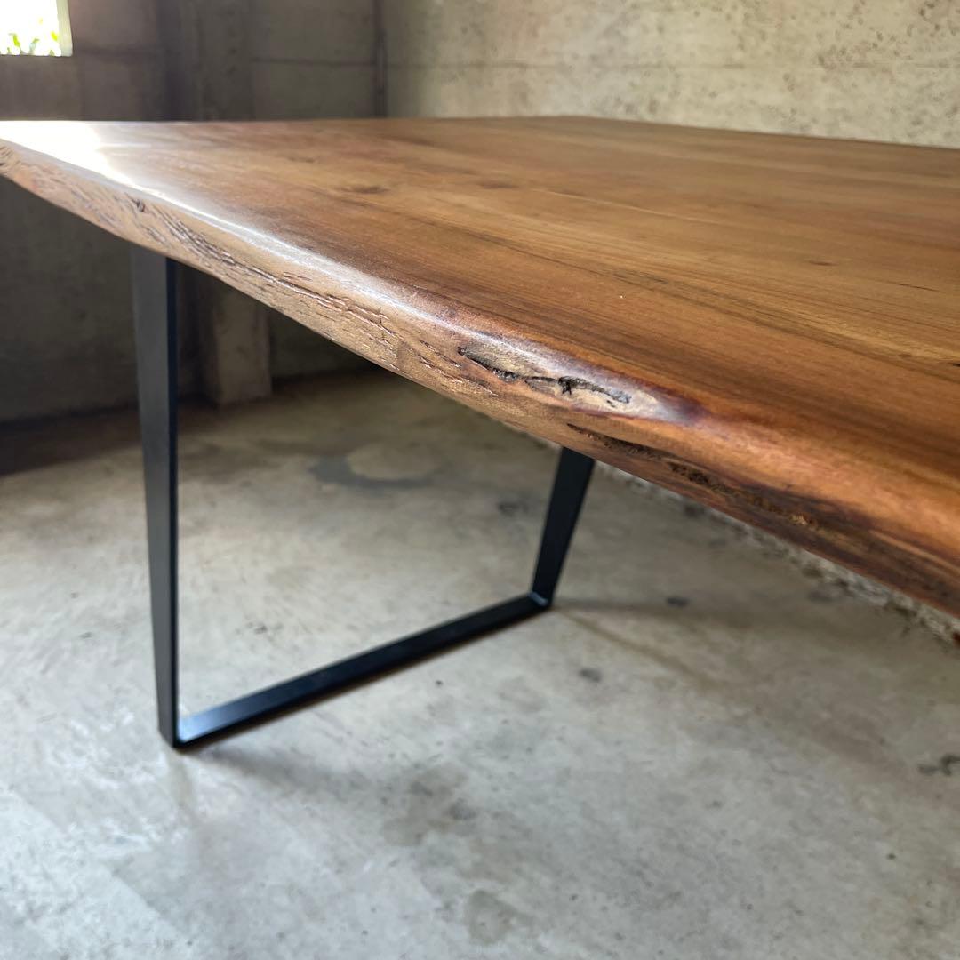 極美品 天然木 ダイニングテーブル ミッドセンチュリー インダストリー