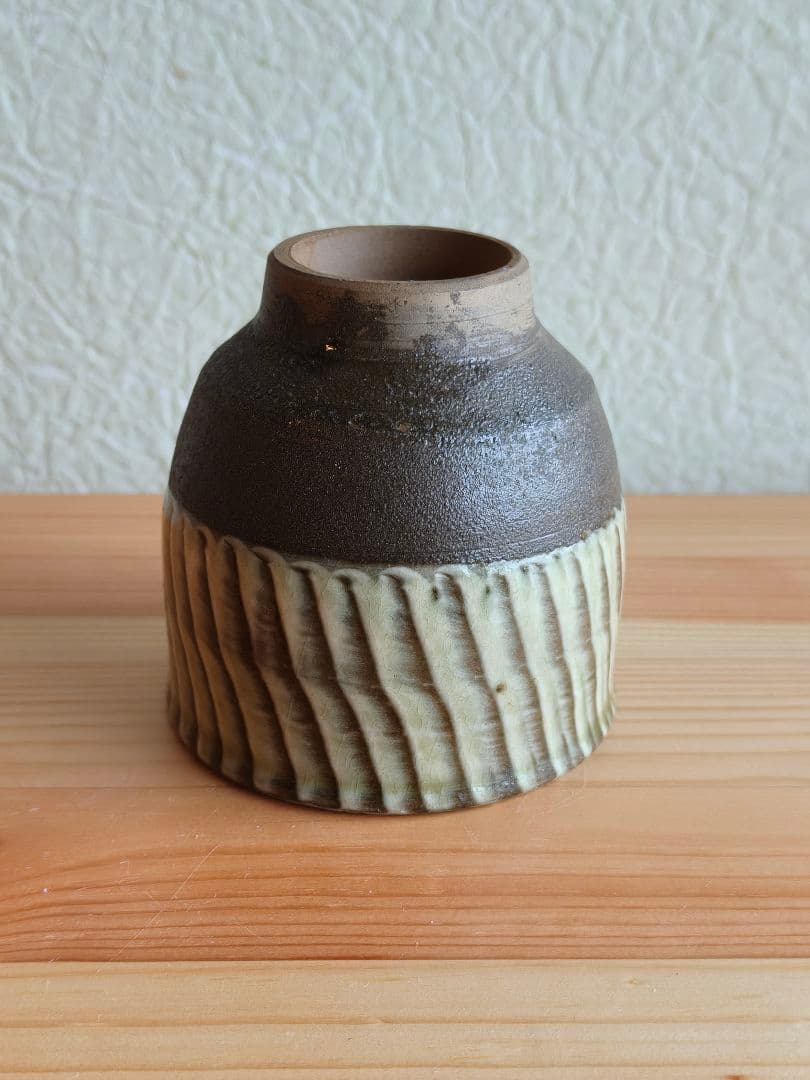 小鹿田焼 坂本茂木 刷毛目 湯呑 民藝