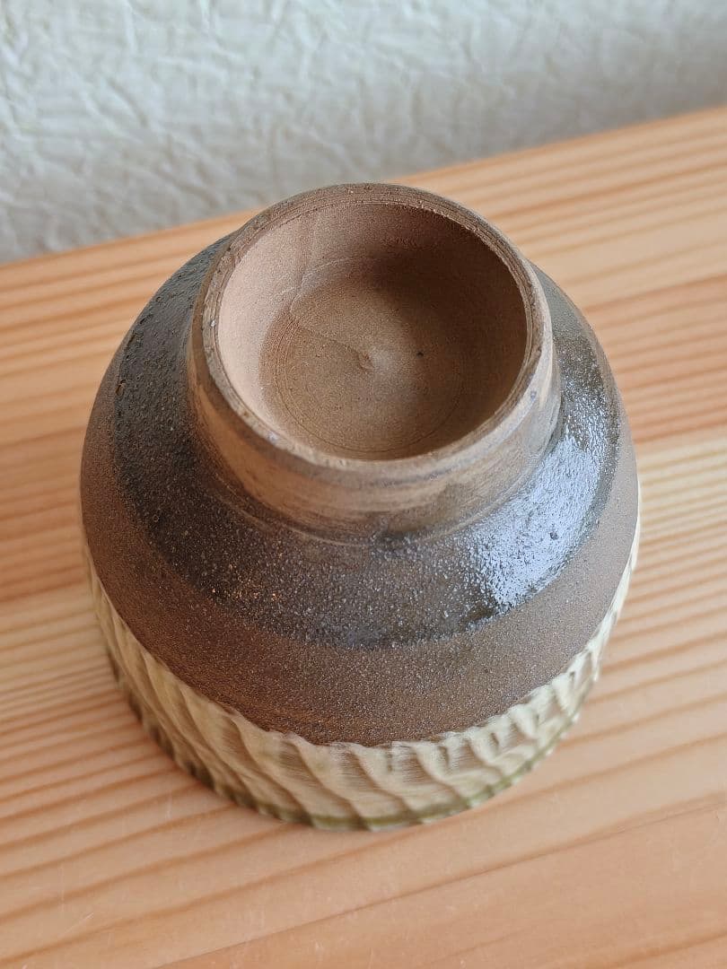 小鹿田焼 坂本茂木 刷毛目 湯呑 民藝