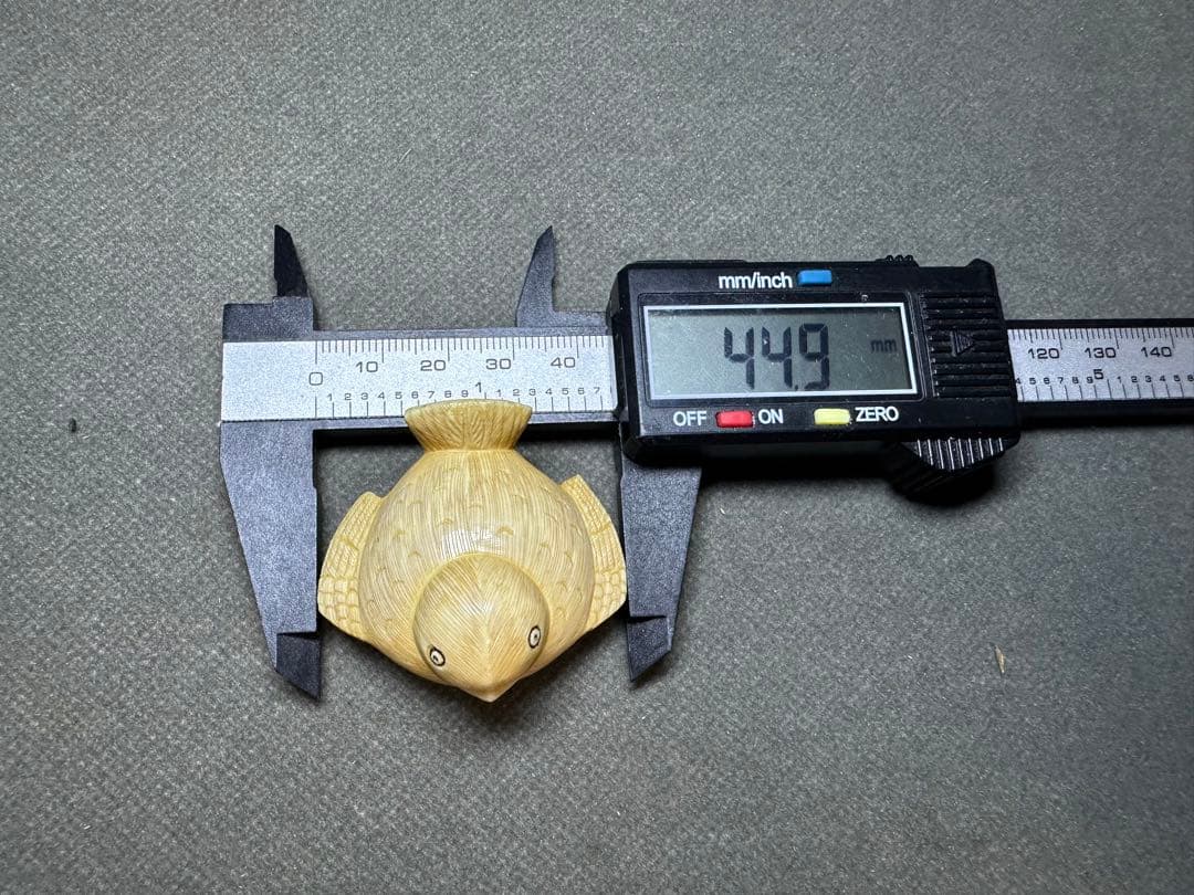 根付 福良雀 古美術品 置物 細密細工 骨董 アンティーク 彫刻 工芸品