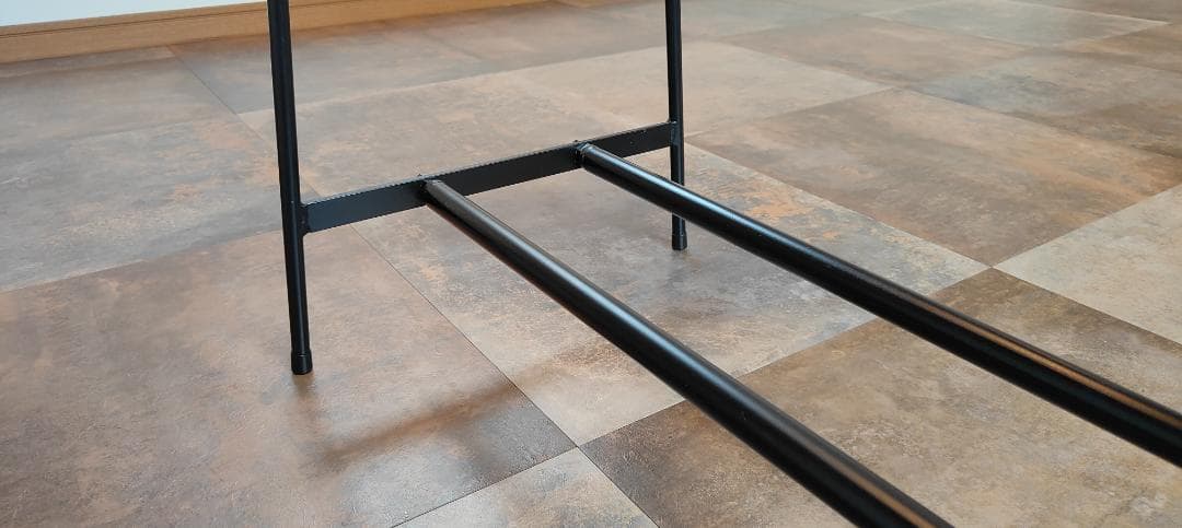 アイアン ハンガーラック 下段2本 店舗什器 分解 スチール 展示 棚 仕入れ