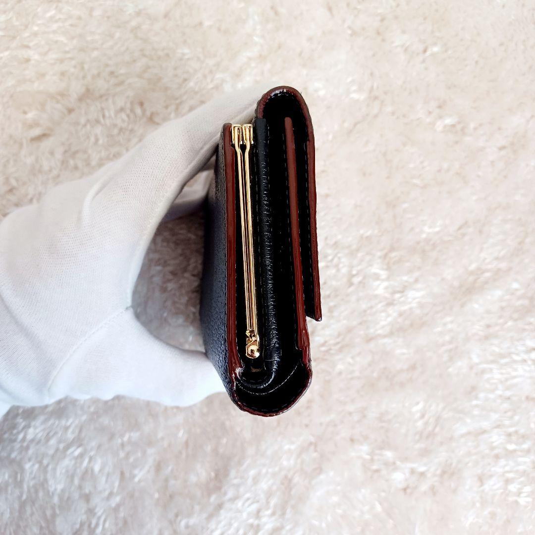 ✨極美品✨vivienne westwood　三つ折り　オーブ　ガマ口　ブラック