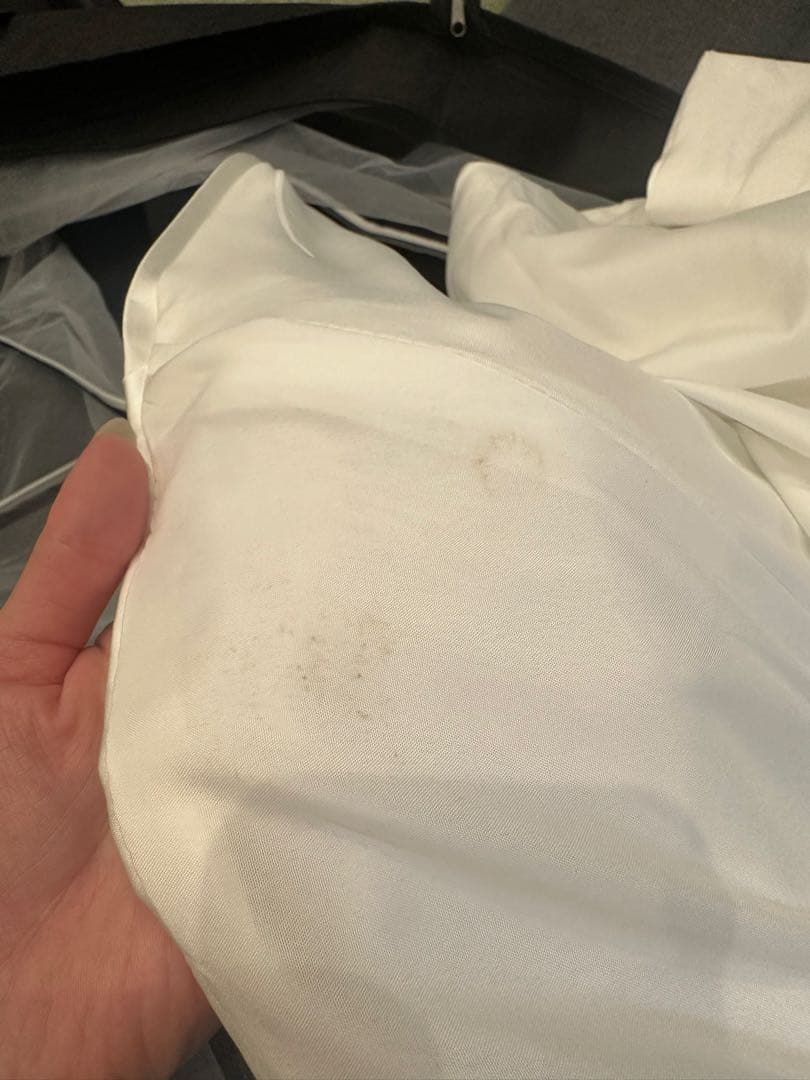 オフショルダー　ウェディングドレス　マーメイド（ドレスカバー付き）