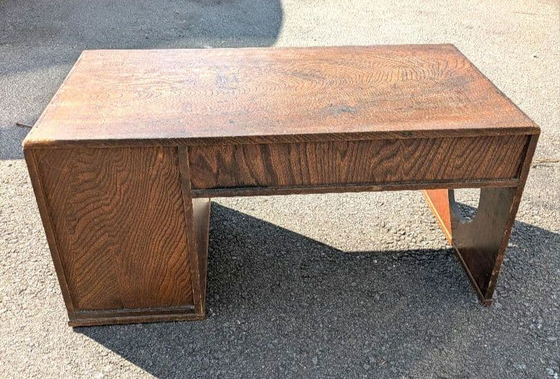 木製文机 引き出し付き ヴィンテージ 昭和レトロ