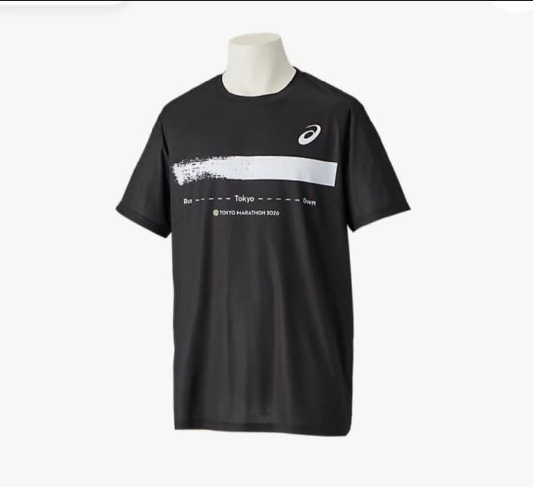 ASICS 東京マラソン 2026 Tシャツ ブラック - メルカリ