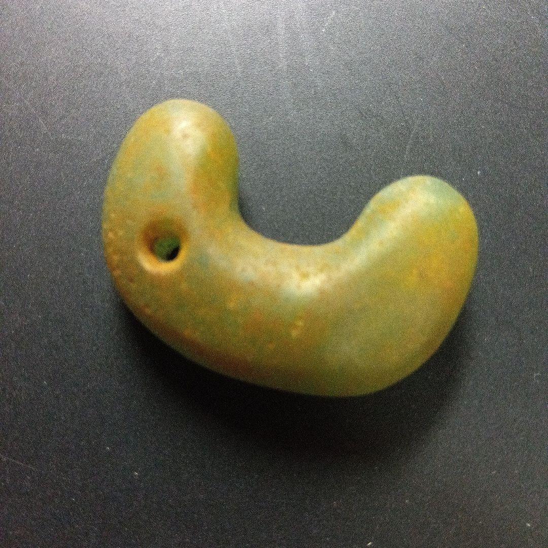 翡翠勾玉大和王権古墳時代 勾玉 コの字勾玉 美麗勾玉 頸飾り勾玉 美術