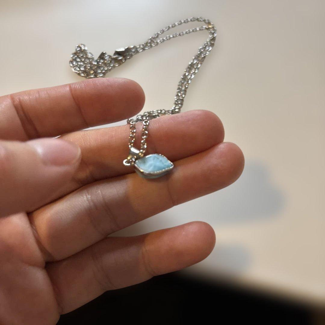 めちゃくちゃかわいいラリマーのネックレス！ちゃんとズンとくる