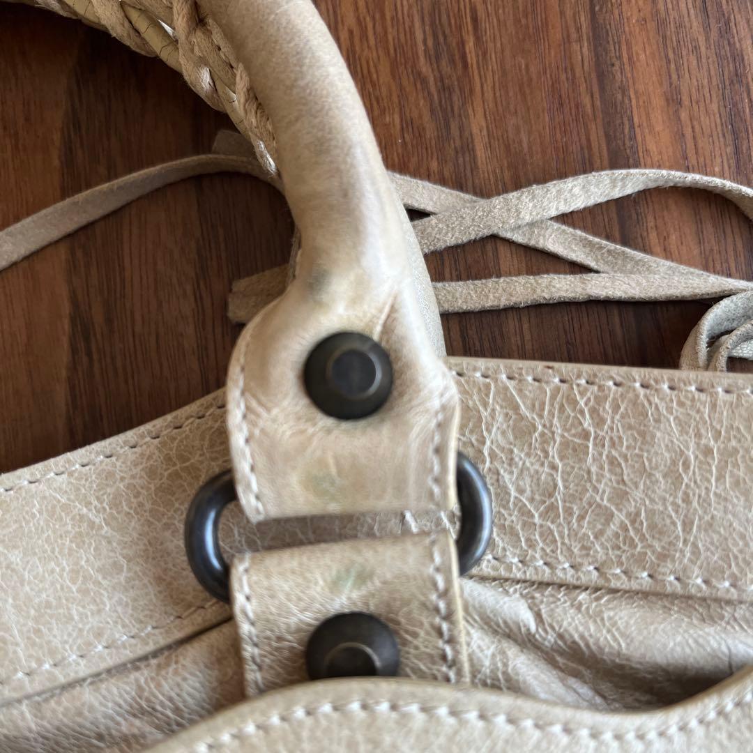 バレンシアガ シティ ベージュ 正規品 保証書あり 付属品完備