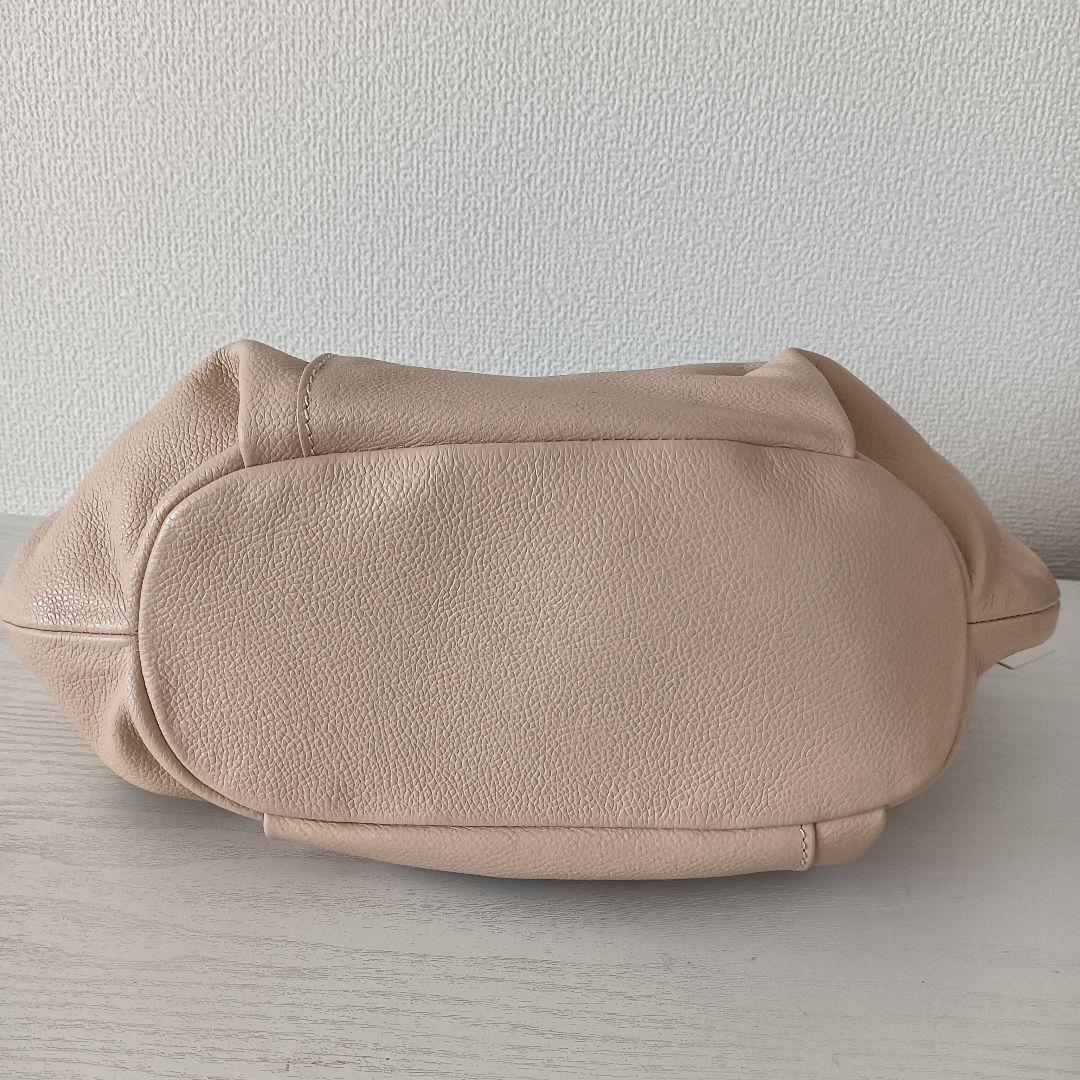 新品タグ付き　マザーハウス　 ワンショルダー　ハンドバッグ　ベージュ　花柄裏地