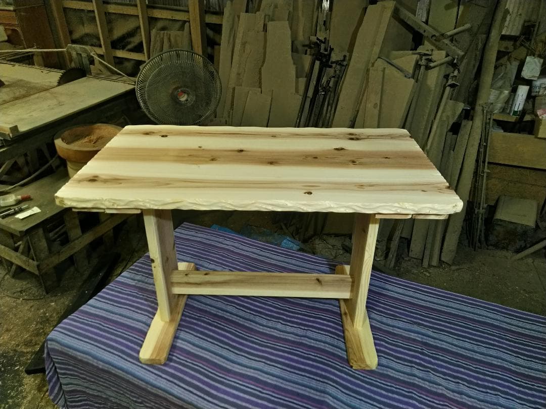 出来たてどうぞ木の良い香り！コヤ木工こだわり制作！国産天然木●ダイニングテーブル