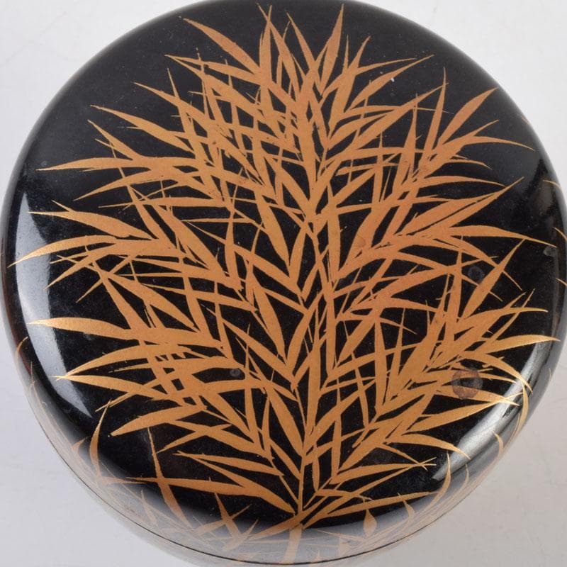 茶道具 岩倉隆弘峯造 笹蒔絵 棗 共箱 V 8768