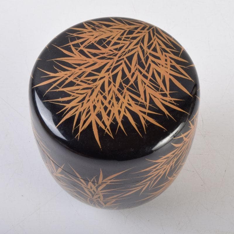 茶道具 岩倉隆弘峯造 笹蒔絵 棗 共箱 V 8768