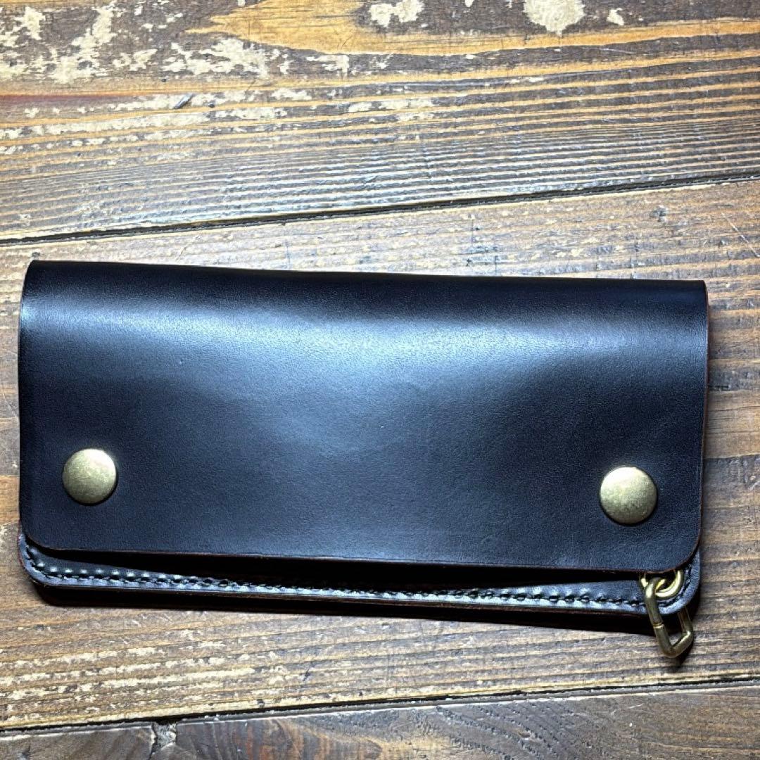 一点物 茶芯レザー トラッカーウォレット＆チェーン