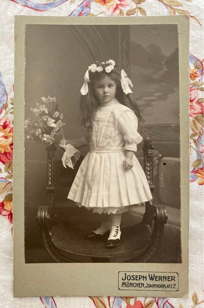 M005】カルト・ド・ヴィジット 女の子 3枚セット