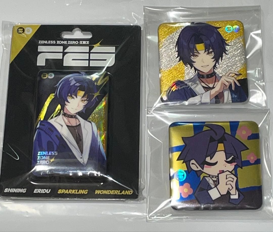 ゼンレスゾーンゼロ ゼンゼロ ゼンゼロFES 浅羽 悠真 スクエア缶バッジ
