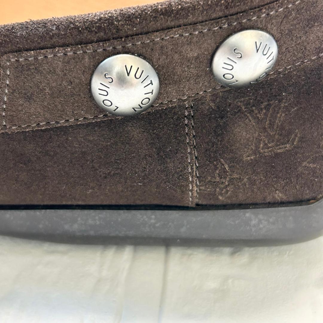良品　ルイヴィトン　モノグラム　ドライビングシューズ　26.5 ローファー