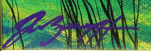 デイル・ターブッシュ【エメラルドムーン】オリジナル 油彩 変形10号