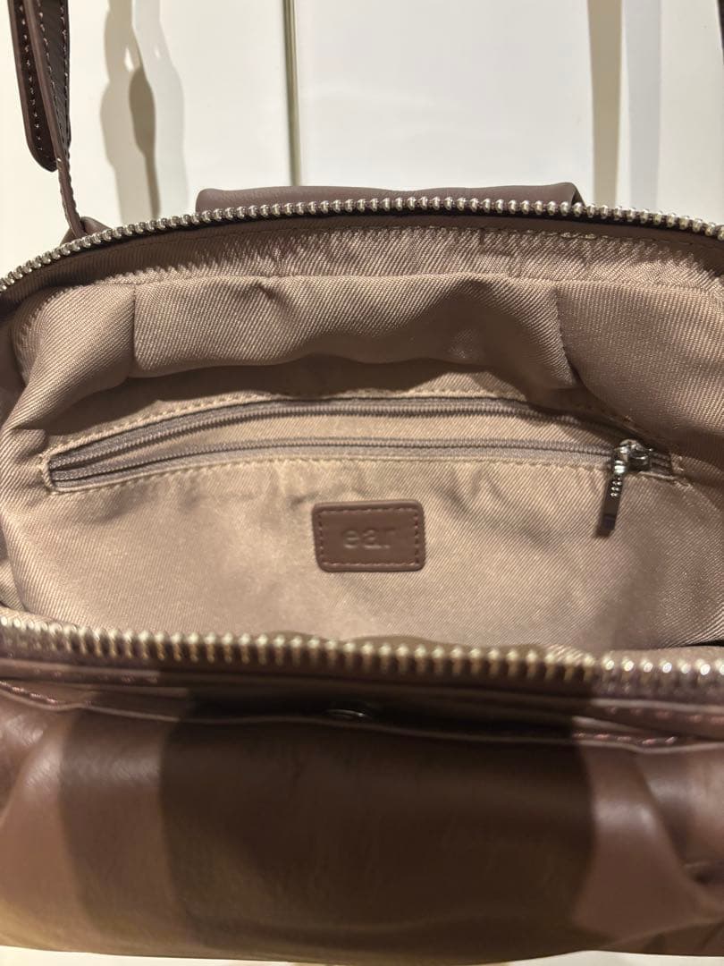 新品♡パピヨネ♡コロンボストンバッグ♡ブラウン