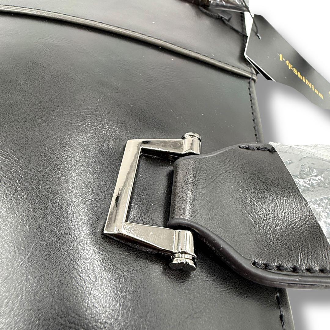 【未使用品】メンズ ビジネスバック ブリーフケース 2way レザー A4収納