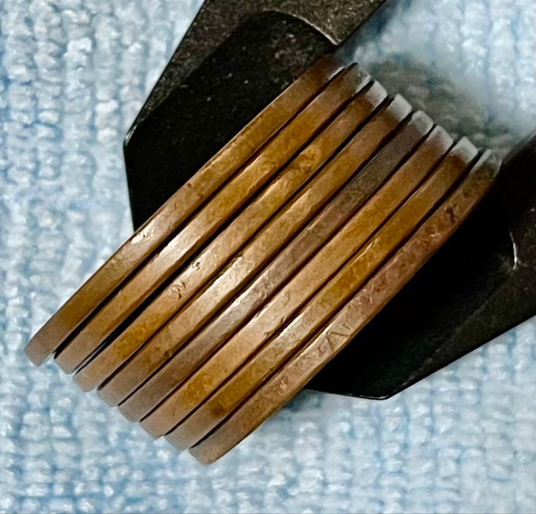 C291　明治35年 稲1銭青銅貨 他年号揃い 全8枚