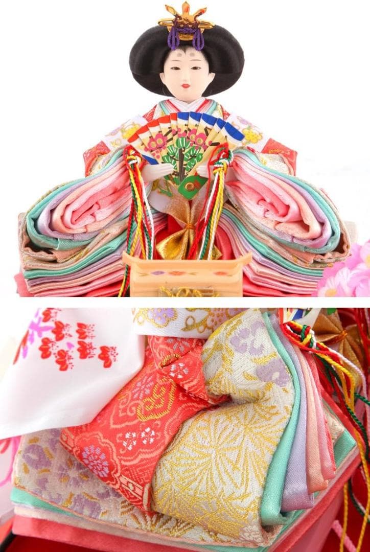 新品 2025年度新作 雛人形 ひな人形（親王飾り）清玉作 パールピンク