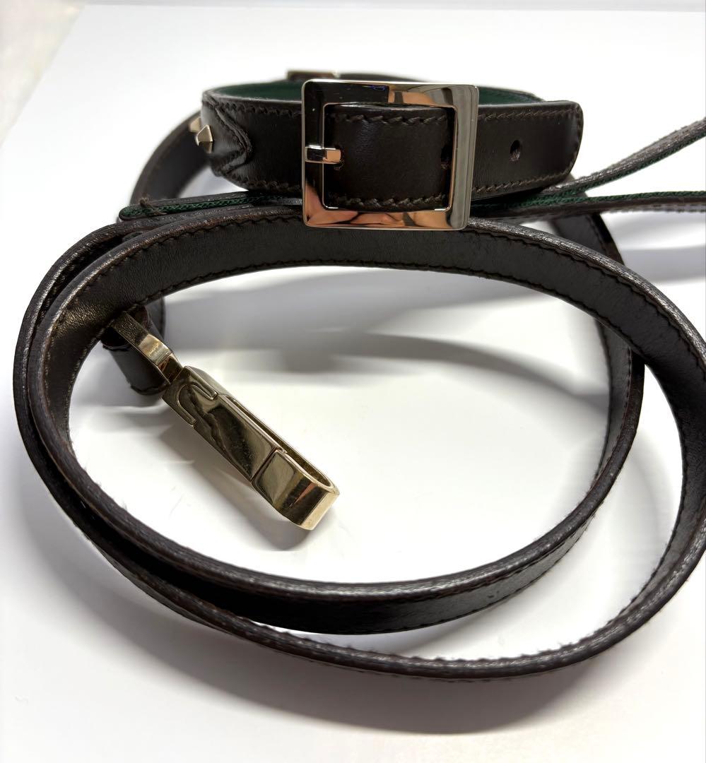 GUCCI激レアヴィンテージ 小型犬首輪リードセット - 首輪・ハーネス