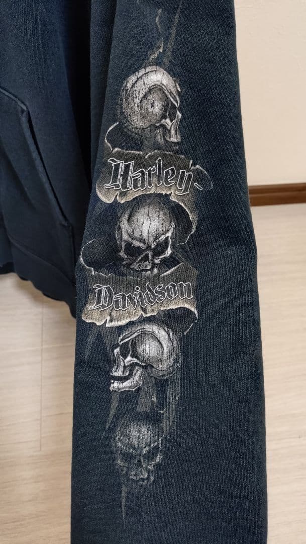 00’s Harley-Davidson ジップアップ パーカーXL