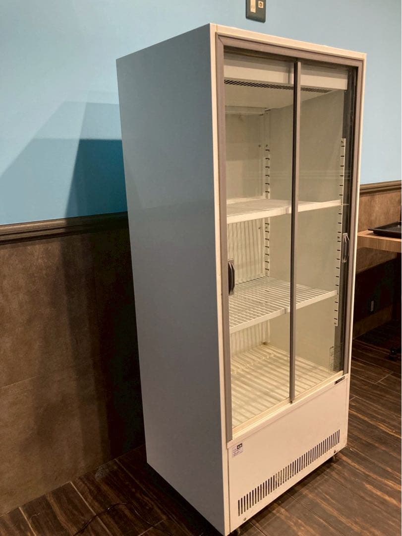 業務用　ガラス扉冷蔵庫 ホワイト 2ドア