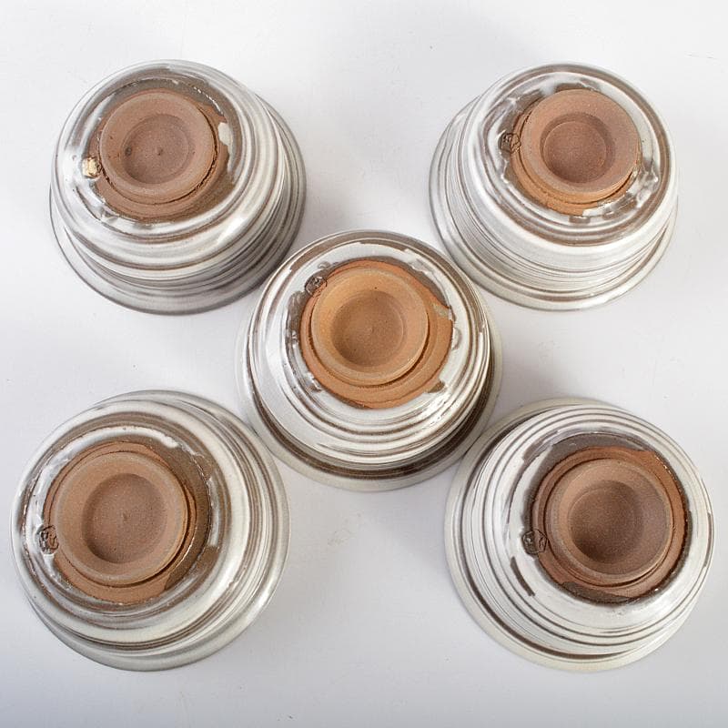 和食器 京焼 浅見五郎助 刷毛目 蓋向付 五客 共箱 V R6729B - メルカリ