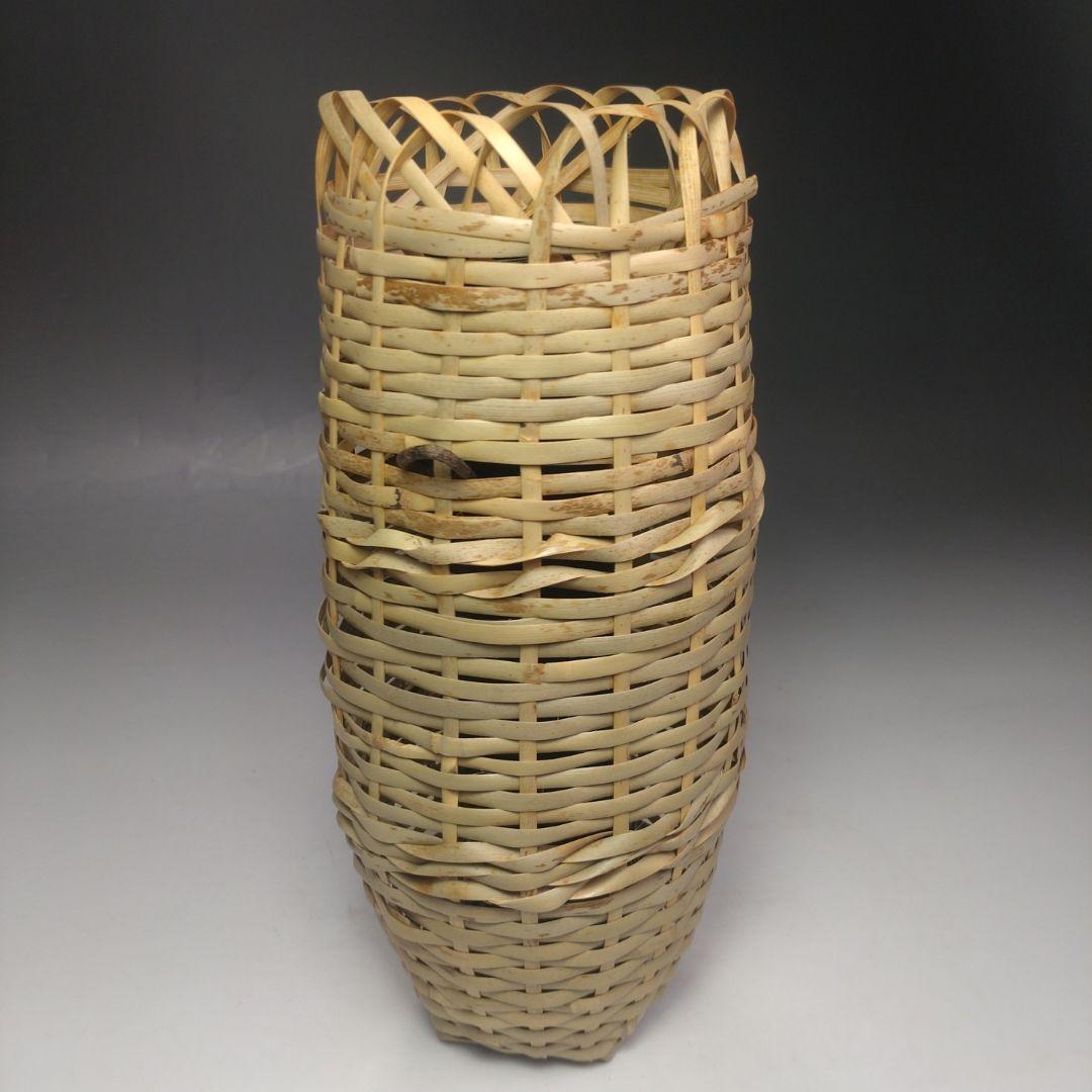 イ214 竹花生『竹器師 黒田宗傅』『宗全作写 籠花入