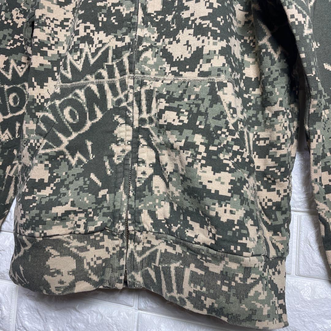 【美品】HYSTERIC GLAMOUR ジップアップパーカー迷彩柄 メンズM