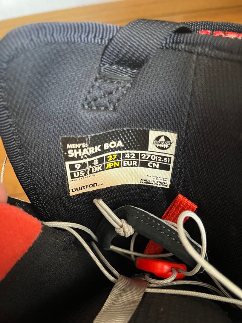 Burton Shark Boa ブーツ 27cm